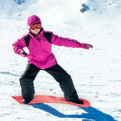 Produktbild von Slideboard – Snowboard – Schlitten – mit Zugschnur – 68 cm – Rot