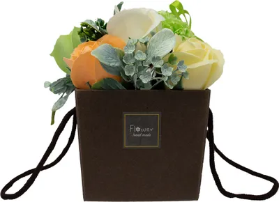 Produktbild von Seifenblumenstrauß - Frühlingsblumen
