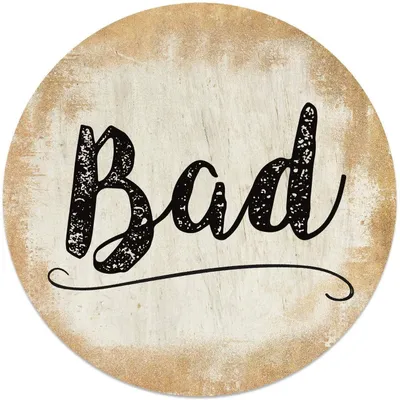 Produktbild von Badezimmer Türschild gold „Bad“ in (15,5 cm) mit Klebepads