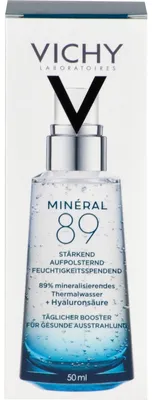 Zdjęcie produktu dla VICHY Minéral 89 Hyaluron Boost z eliksirem natychmiastowego działania, krem 50 ml