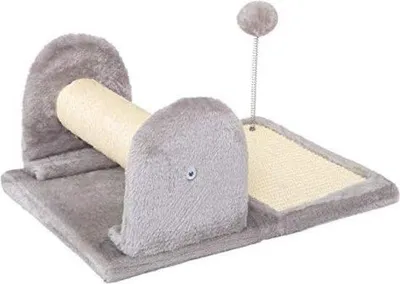 Produktbild von Famanu Kratzbaum für Katzen - Mit Spielball und Sisalfläche - 45 l x 45 w x 81 h cm