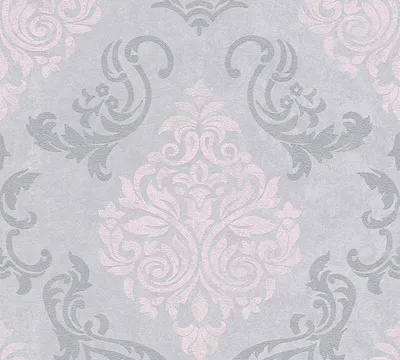 Immagine prodotto di Carta da parati in lana ornamentale Profhome 953726-GU leggermente goffrata grigio argento rosa 5,33 m2