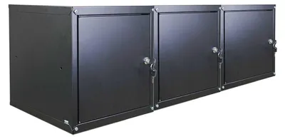 Produktbild von Mega Deal | 3x Schließfachwürfel Cubic | HxBxT 35x35x35 cm | Schwarz
