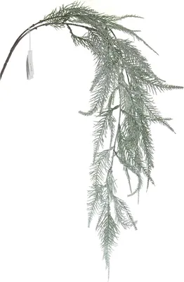 Produktbild von GASPER Weihnachtsdeko Farnzweig Grün beschneit 101 cm - Kunstpflanzen