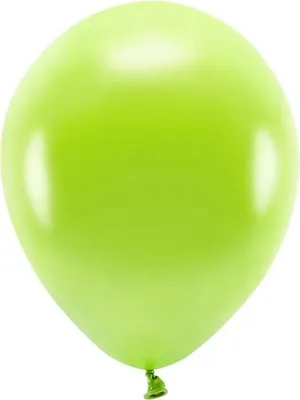 Produktbild von Öko-Luftballons 30cm metallic, apfelgrün (1 Packung / 10 Stück)