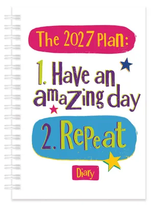 A5 Wiro-Tagebuch 2027 – Bright Side Design, 330 g