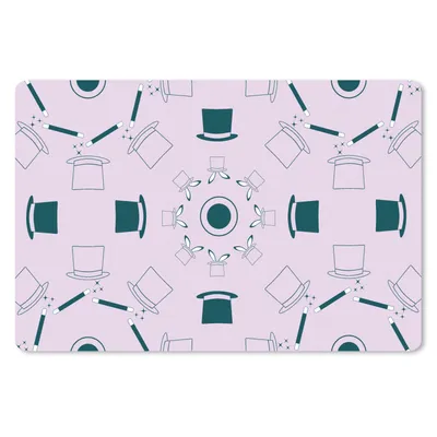 Produktbild von MuchoWow® Mauspad Mousepad Zauberer - Muster - Kaninchen 27x18 cm - Mousepads - Maus Mat - Pad - Mausunterlage - Büroartikel - Desk Matten
