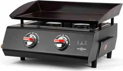 Produktbild von Vitrokitchen PG230NB, 5000 W, 1 Zone(n), 530 x 470 mm, Butan/Propan, Freistehend, Schwarz