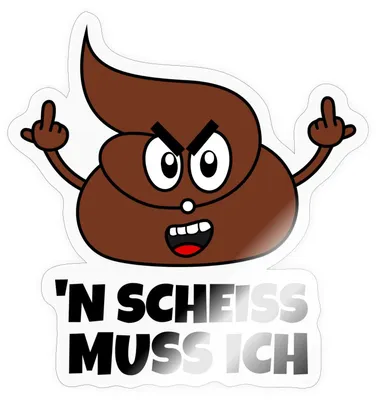Produktbild von Spreadshirt N Scheiss Muss Ich Lustiger Spruch Witz Sticker Aufkleber, 10 x 10 cm, Transparent glänzend