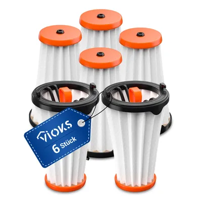 Produktbild von Innenfilter 6x passend wie AEG 900167153/7 AEF144 für Akkusauger Staubsauger