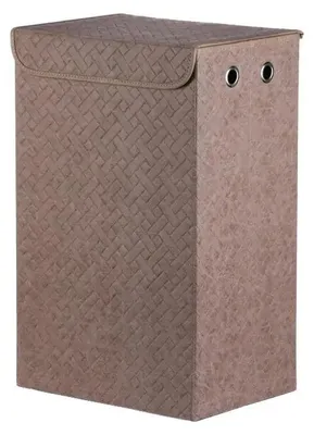 Zdjęcie produktu dla Autronic Koš prádelní - látkový s víkem hnědá barva (DT3009 BRN)