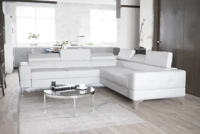 Produktbild von Ecksofa Wohnzimmer L-Form Sofas Couch Design Polsterung Textil Modern Couchen