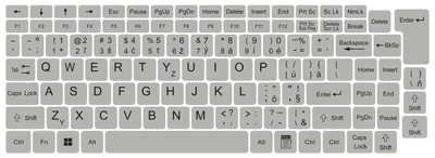 Produktbild von SK plné nálepky na klávesnici pro notebooky a PC 13 x 13 stříbrná