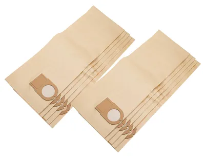 Produktbild von vhbw 10x Staubbeutel Ersatz für Metabo 6.31349, 631349000 für Staubsauger - 35,5cm x 24,8cm braun