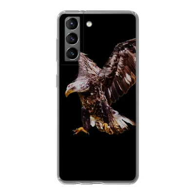 Produktbild von MuchoWow® Handyhülle Schutzhülle Hülle für Samsung Galaxy S21 Adler - Vogel - Federn Silikon Softcase Handy Hülle - Softcase
