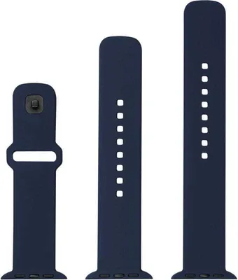 Produktbild von Armband für Apple Watch 49/46/45/44 mm, Fixed Silicone Strap, Dunkelblau