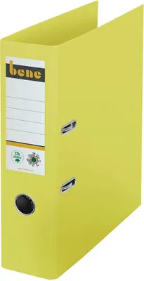 Immagine prodotto di bene 301400 GE bene No.1 Ordner gelb Karton 8,0 cm DIN A4