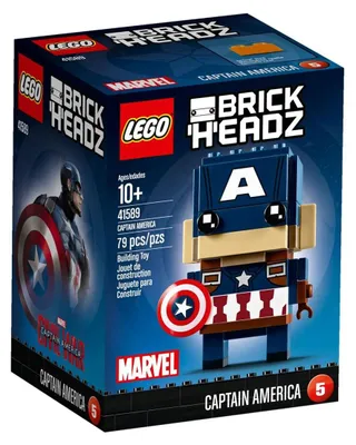 Produktbild von LEGO Brick Headz Captain America