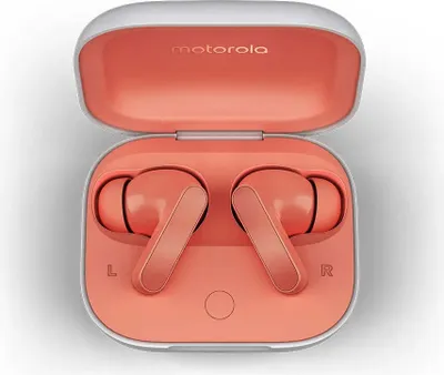 Zdjęcie produktu dla Motorola Moto Buds, Bezprzewodowy, Połączenia/Muzyka/Sport/Codzienność, Słuchawki, Koralowy