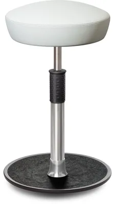 Produktbild von Sitz- Stehhocker Free Tall Hutsitz Boxmark Leder Weiß chrom /schwarz.