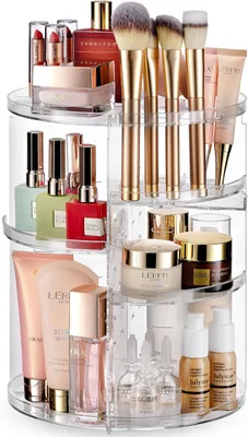 Produktbild von Badorganizer Drehbarer Make up organizer schminktisch organizer kosmetik organizer,parfüm organizer,360° drehbarer make up organizer skincare organize