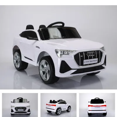 Immagine prodotto di Es-Toys auto elettrica per bambini Audi E-Tron Sportback, ammortizzatore, telecomando bianco