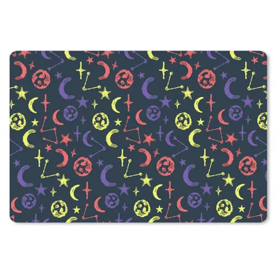 Produktbild von MuchoWow® Schreibtischunterlage Sterne - Planeten - Design 60x40 cm - XXL Mauspad - Großes Mauspad