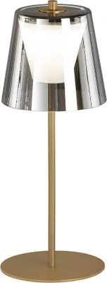 Produktbild von LED Außen Tischleuchte, gold rauch, Touchdimmer, Akku H 35 cm