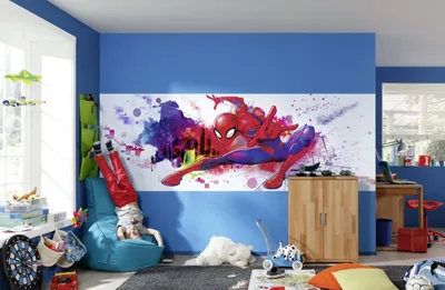 Immagine prodotto di Carta da parati Komar - Spider -Man Graffiti Art - Dimensioni: 368 x 127 cm (larghezza x altezza)