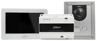 Image de Kit complet d'interphone vidéo Dahua KTD01L-S3(S) à 2 fils avec écran IP 7 pouces