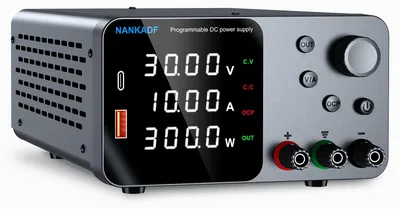 Labornetzteil 30V 10A regelbar mit USB-A/Type-C