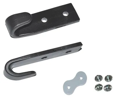 Produktbild von 10x Schleuderhaken Planenhaken schwarz für Expanderseil etc. inkl. Doppel Calott