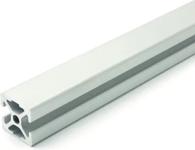 Produktbild von Länge 2000mm - Design-Aluminiumprofil 20x20L 2 Nuten verdeckt-180° I-Typ Nut 5 (leicht), silber eloxiert. Aluminium Profil 20x20 Alu Profil 20 x 20 Systemprofil