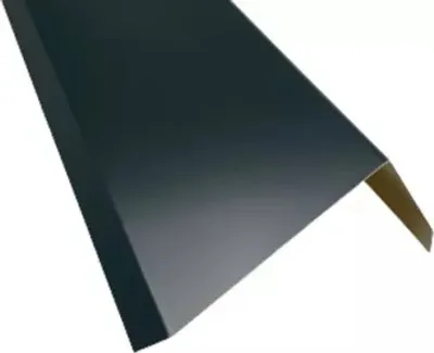 Produktbild von 1 m Ortgangblech Flachdach Zuschnitt 35 cm Winkel 70 ° Alu anthrazit RAL 7016 ( Skizze beachten )