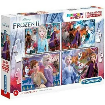 Image de Clementoni 20+60+100+180 Ps Puzzles Frozen 21411X6