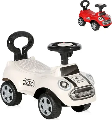 Produktbild von Lorelli Rutscher, Kinderauto Sport Mini, Kippschutz, Rückenlehne Musikfunktion in weiß