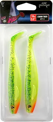 Produktbild von Fox Rage Pro Shad 14cm - 2 Gummifische, Farbe:UV Lemontiger