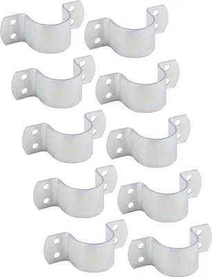Produktbild von Alberts 844004 Rohrschelle, zum Aufschrauben, galvanisch verzinkt, dickschichtpassiviert, für Rohr-Ø1 2/3 Zoll, 10er Set