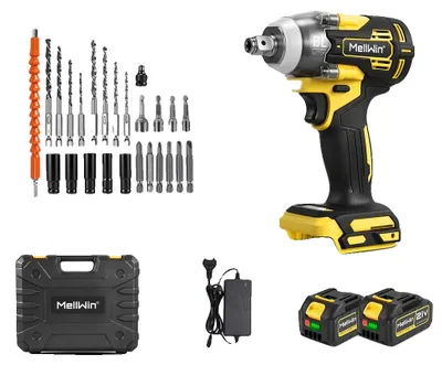 Immagine prodotto di Avvitatore elettrico a impatto, motore brushless, utensile versatile, set 2 batterie B