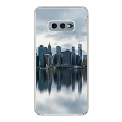 Produktbild von MuchoWow® Handyhülle Schutzhülle Hülle für Samsung Galaxy S10e New York - Skyline - Spiegelung Silikon Softcase Handy Hülle - Handy
