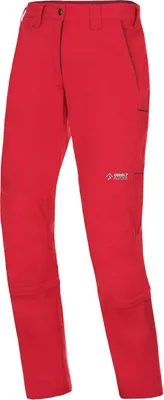 Rote Softshellhose für Damen; Modell "Sierra Lady" von DirectAlpine; ideal für den Sommer.