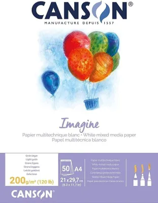 Produktbild von CANSON Skizzenblock Imagine DIN A4 200 g/qm 50 Blatt