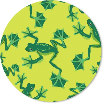 Produktbild von MuchoWow® Mauspad Mousepad Frosch - Tiere - Dschungel - Muster 30x30 cm - Mousepads - Maus Mat - Pad - Mausunterlage - Tischunterlage - Schreibtischmatten