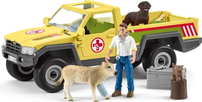 Obrázok produktu pre Schleich 42503 - Figúrky zvierat zo sveta fariem - Návšteva veterinára na farme