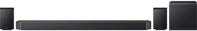 Produktbild von Samsung Q-series Q-Serie Soundbar HW-Q995GF 11.1.4-Kanal Subwoofer & Rücklautsprecher (2025), 11.1.4 Kanäle, DTS:X, Dolby TrueHD, Dolby Atmos, DTS Digital Surround, Dolby Digital, Game Pro, Kabellos, Separat, Titan, Schwarz