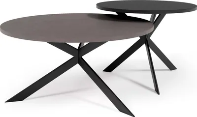 Produktbild von FURNLUX Couchtisch Libre Grau 75cm / Hauptfarbe: Braun / Abmessungen: 75 x 36 x 75 cm