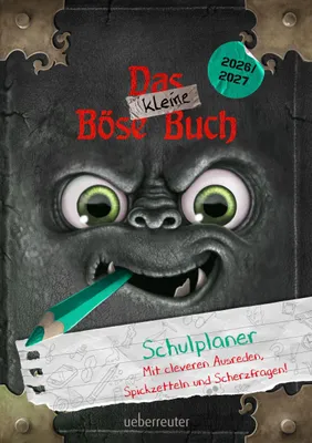 Produktbild von Das kleine Böse Buch Schulplaner 2026/2027 mit Ausreden, Spickzetteln und Scherzfragen