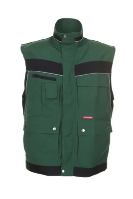 Produktbild von Größe XL Herren Planam Plaline Weste grün schwarz Modell 2535