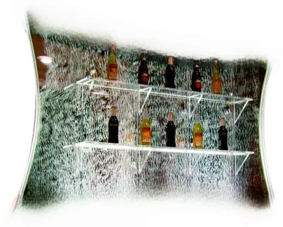 Immagine prodotto di Scaffali Design Illuminato Led Acqua Parete Bar Scaffale Colonna Acqua Colonne Contatore Nuovo
