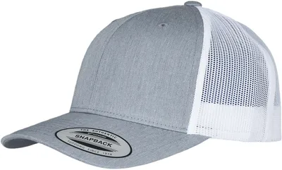 Produktbild von FLEXFIT 6606T | Retro Trucker 2-Tone Cap / Kappe / Mütze / Hut - Farbe: Heather Grey/White - Größe: One Size